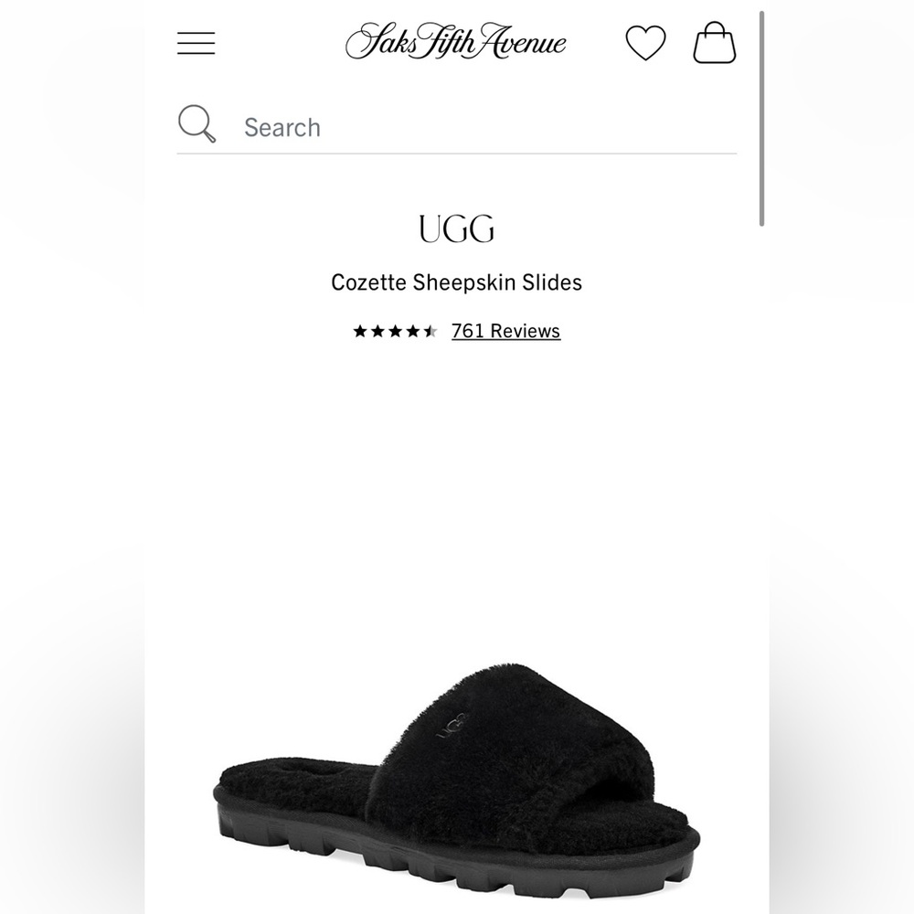 Ugg Cozette Sheepskin Slides NWOT